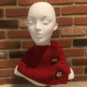 New Red Scarf Mud Pie Muffler Scarf Neck warmer NEW